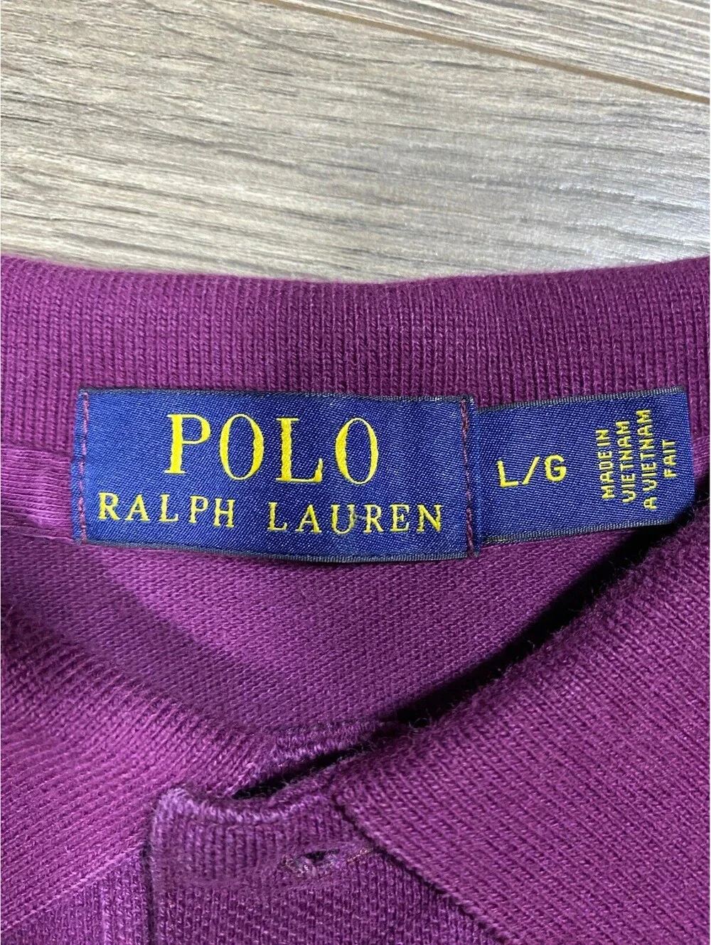 Polo Ralph Lauren Polo Shirt Mens L Purple Green Pony Short Sleeve Preppy